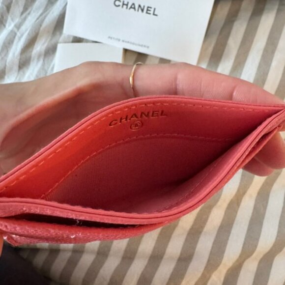 Authentic Chanel Caviar Card Holder Pink - Picture 7 of 7